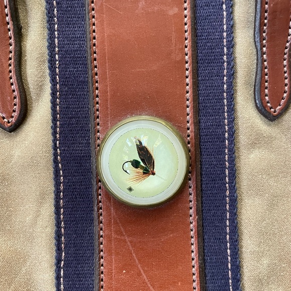 Beautiful Rebecca Ray handmade canvas bag with leather detailing - Picture 3 of 8